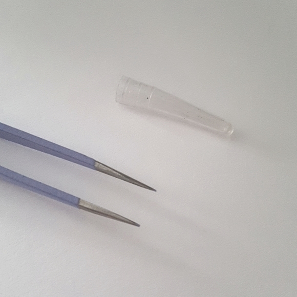 🆕 NEW 2/15$ 1 pc Standard Tweezers with Protector Cap (Lilac) - Picture 7 of 13